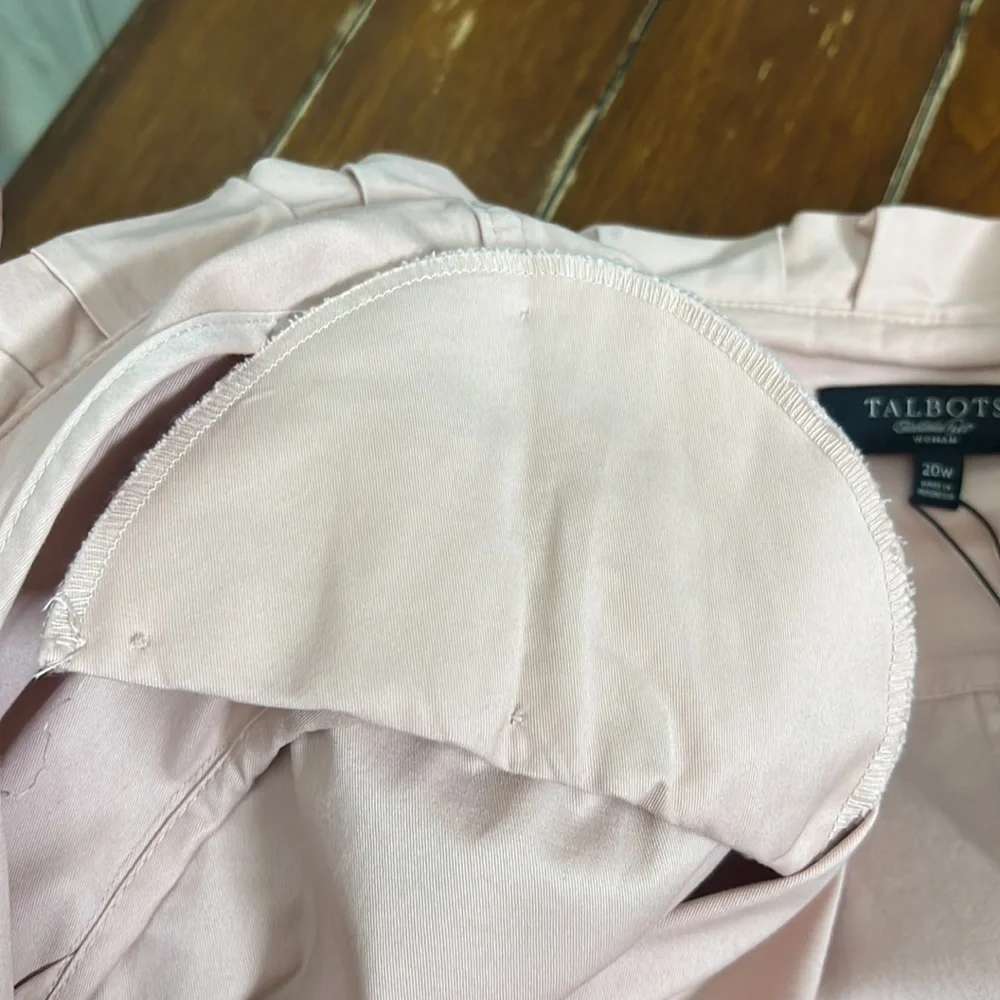 Talbots Ruffled Blazer Blush 20W - Picture 15 of 16